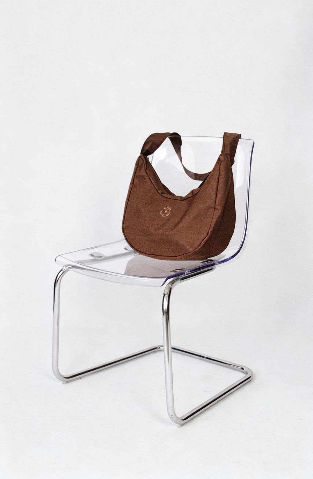Unisex brown satchel